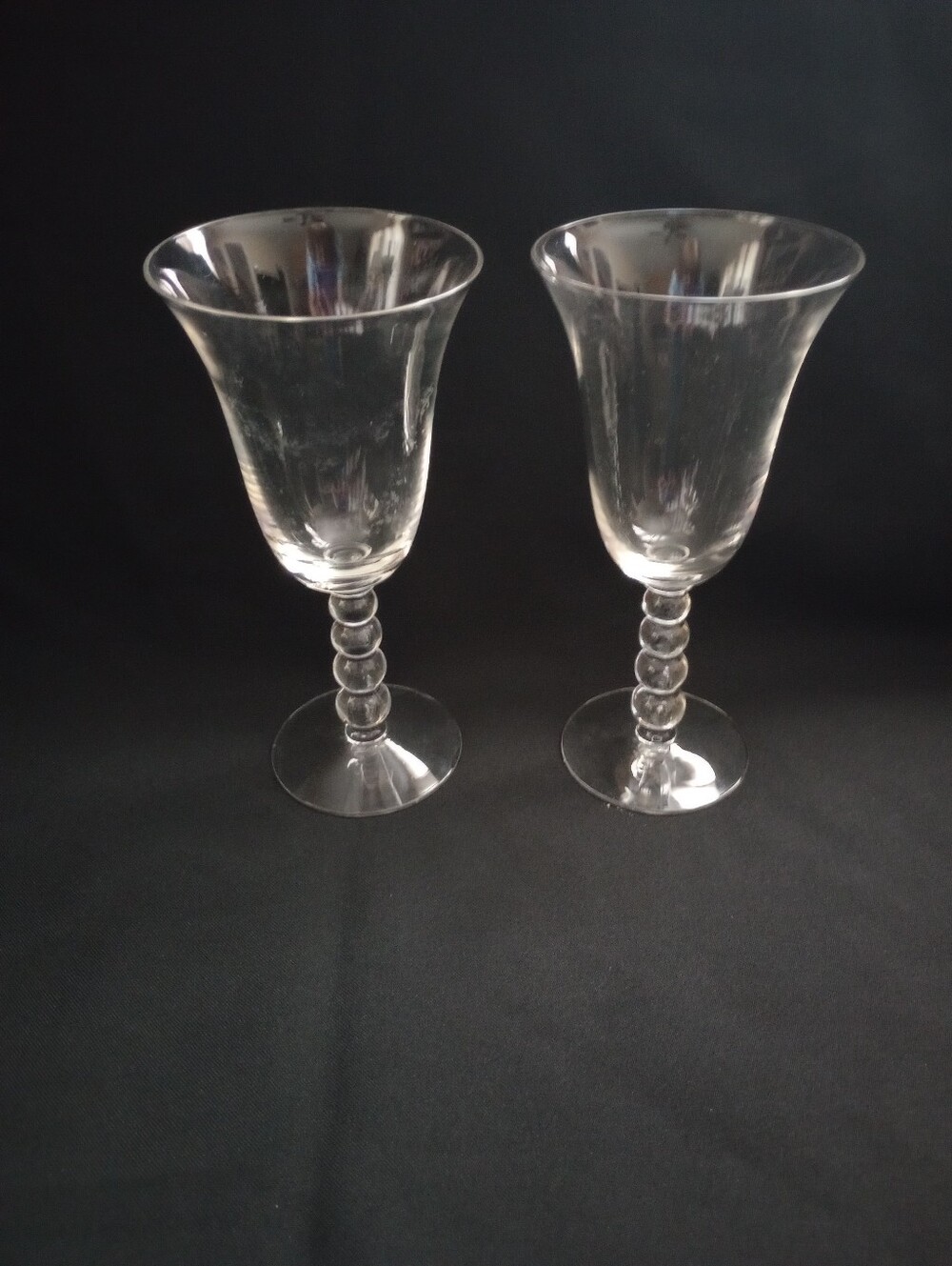 Imperial Candlewick 9 Ounce Crystal Water/Wine Goblets- Set of 2